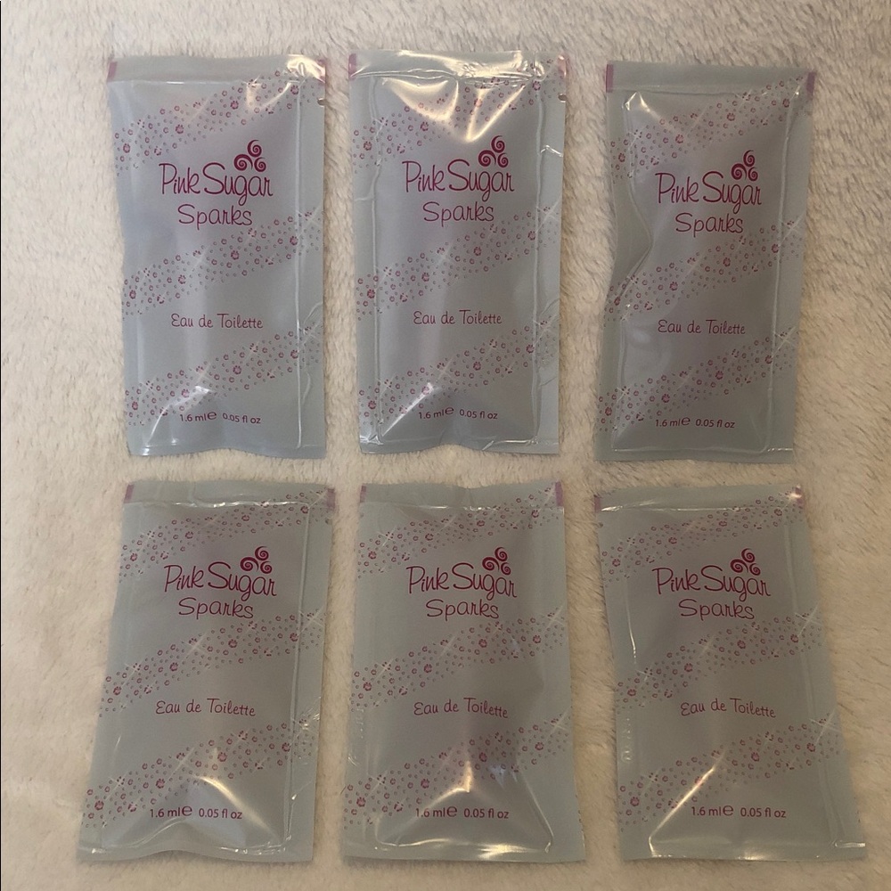 Aquolina Pink Sugar Sparks EDT 6x Sample Bottles New Sealed Authentic